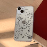 プラネットシンプルラインスマホケース