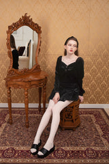 velvet sha blouse black (6651908030582)
