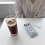 [Magsafe ver.] ミニラブリーリボンカードスロット　ジェリーハードケースセット（ハートペンダント）