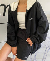 ベーシックロゴワイドブレーカー/22SS BASIC LOGO WIND BREAKER BLACK
