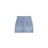 バックスリットデニムスカート/BACK SLIT DENIM SKIRT - 2COLOR