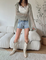 ローウェストショートデニム/no.730 Low Waist Denim Shorts