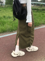 Grow string cargo skirt