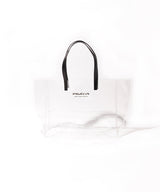 クリア レザーハンドル PVC トート /【 BVOROUGH 】CLEAR LEATHER HANDLE PVC TOTE/AMPK-B056 （送料込）ONEDAY KMC