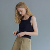 スクエア ニット スリーブレス / Square knit sleeveless