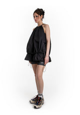 ポケットバルーンミニドレス / POCKET BALLOON MINI DRESS (BLACK)