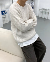 ブラッシュウールラグランニット/CR Brush Wool Raglan Knit (4 colors)