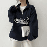ルックルバンディングハーフジップアップアノラックスウェットシャツ / Rookle banding half zip-up anorak Sweatshirt