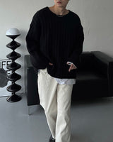 YM Raven Alpaca Wool Crop Knitwear (4 colors)