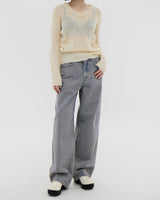 カラーチップデニムパンツ / no.6075 Color Chip Denim Pants (2color)