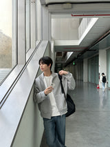 トッドオーバーサイズフィットコンポジットペーパーハイネックジップアップ / Todd Oversized Fit Composite Paper High-Neck Zip-Up (4color)