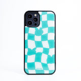 チェッカーボードエポキシアイフォンケース/CheckerBoard GREEN Epoxy Case