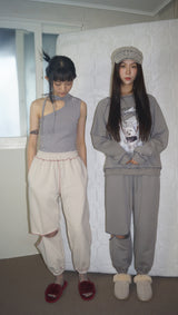ハクオリエンタルスウェットシャツ / haku oriental sweat shirt [warm gray]