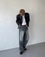 ボルトコートレザージャケット / OA bolt coated leather jacket (3 colors)