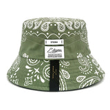 23 ペイズリーリバーシブルバケットハット / 23 PAISLEY REVERSIBLE BUCKET HAT BLACK / KHAKI