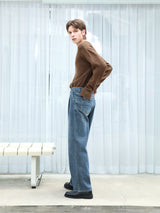 ワンタックロングワイドデニムパンツ / M191 ONE TUCK LONG WIDE DENIM PANTS
