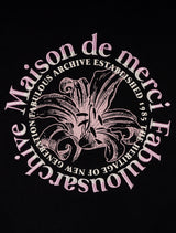 Women's Crop Circle Logo Emboss Le Lis HeavyTerry Sweatshirt BlackPink(FCD3TS701W)