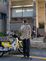 スムースツーウェイニットジップアップ