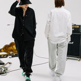 ルーズフィットスウェットパンツ/LOOSE-FIT SWEAT PANTS-BLACK