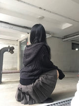 アキチェッカープリーツスカート