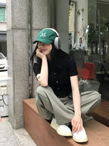オーバーオールスタイルコットンパンツ