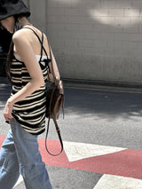 オンディビンテージレザーミニバックパック / Ondi Vintage Leather Mini Backpack