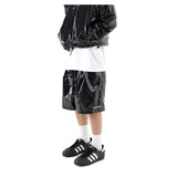 Cロゴワンタックサテンショートパンツ / C LOGO ONE TUCK SATIN WIDE SHORT PANTS