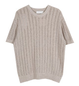 No.0198 バックルSラウンドハーフニット