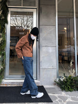 Mute straight denim