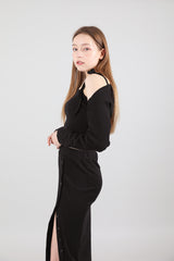 セット リボンノースリーブ&ボレロ / SET Ribbon Sleeveless Bolero Black