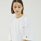 オーバーフィットレタリングショートスリーブT/OVERFIT LETTERING SHORT-SLEEVED T-WHITE