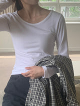 ユースベーシックUネックロングスリーブTシャツ