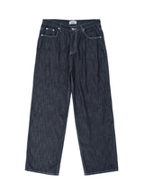 リネンワイドデニムパンツ / M204 LINEN WIDE DENIM PANTS_DEEP BLUE