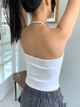 Vignette two-string string halter sleeveless