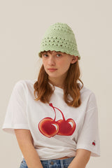 キルシービッグチェリー半袖Tシャツ／BIG CHERRY SHORT SLEEVE T-SHIRT[WHITE] (6695792050294)
