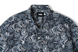 コンプレックス 1/2 シャツ / COMPLEX BYZANTINE PAISLEY 1/2 SHIRT NAVY