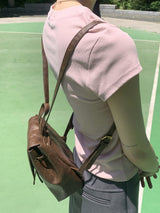 オンディビンテージレザーミニバックパック / Ondi Vintage Leather Mini Backpack