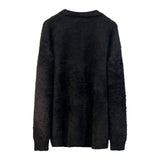 [UNISEX] Over fit angora v-neck knit cardigan (3 Color)
