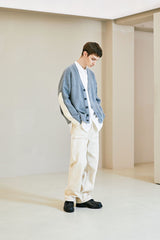 エルボーセクションヘビーカーディガン/ELBOW SECTION HEAVY CARDIGAN GREY