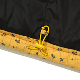 COLORING GRID PATTERN CROP DOWN JUMPER [LIGHT YELLOW]