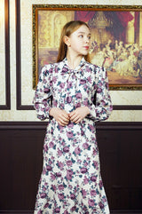 flower v neck blouse (6651912552566)