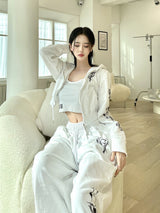 ハートスウェットパンツ/[High quality] 846. Heart sweat pt (2color)