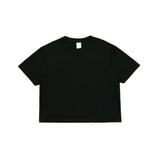 MOMS FAVORITE FIT CROP T-SHIRT BLACK