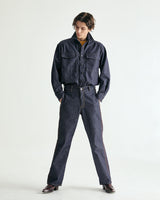 UNISEX DENIM SHIRT JACKET & PANTS SET M - INDIGO BLUE (6636434882678)