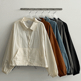 ランシーストリングナイロンカラーウィンドブレーカー / Lancy String Nylon Collar Windbreaker