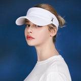 Stud logo over fit sun-visor cap WHITE