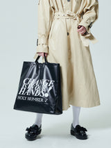 SMILE BIG SIZE SHOPPER BAG_BLACK (6582794649718)