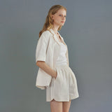 マーガレット リネン ハーフパンツ / Margaret linen half pant