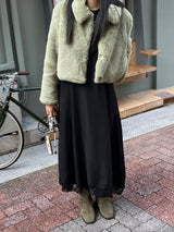 [MADE] Pudding Fur Jacket (Matcha Green)