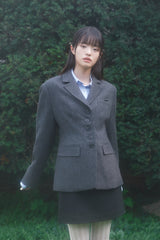 CLASSIC RIBBON JACKET (CHARCOAL)